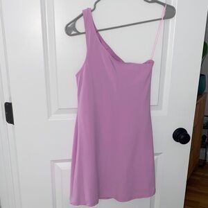 Abercrombie & Fitch Lavender One-Shoulder Active Dress